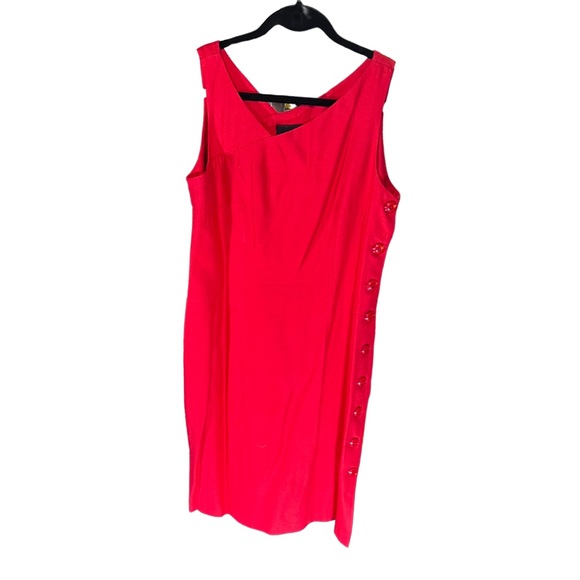 VINTAGE | MISS SCARLETT Side Button-Down Dress | 10 🤨 - Picture 2 of 6